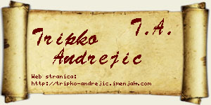 Tripko Andrejić vizit kartica
